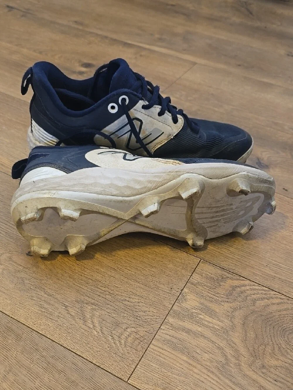 New Balance Kids Navy and White Athletic Sneakers